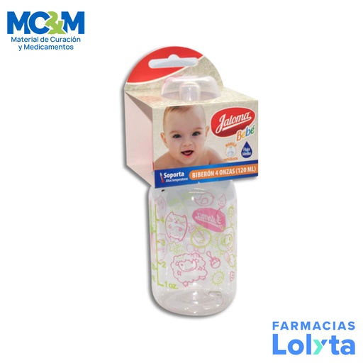 [3785] BIBERON CRISTALINO 120 ML 4 OZ JALOMA