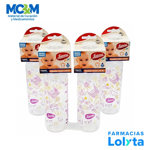 [3786] BIBERON CRISTALINO 240 ML 8 OZ JALOMA