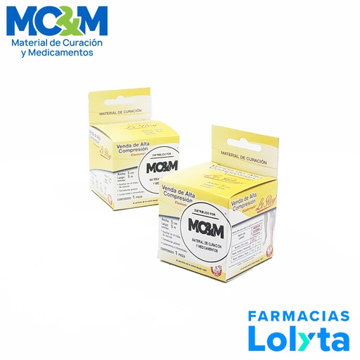 [4016] VENDA ELASTOMEDIC ALTA COMPRESION 5CMX5M LEROY