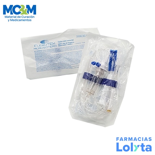 [4131] FLEBOTEK MICROGOTERO EQUIPO PARA VENOCLISIS LAB PISA