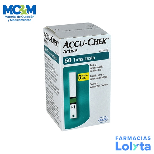 [4229] TIRAS REACTIVAS ACCU CHEK ACTIVE C/50 ROCHE