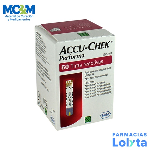 [4230] TIRAS REACTIVAS ACCU CHEK PERFORMA C/50 ROCHE