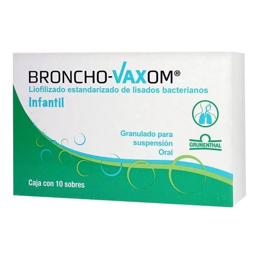 [2899] BRONCHO-VAXOM INFANTIL GRANULADO 3.5 MG C/10 SOBRES LIOFILIZADO ESTANDARIZADO DE LISADOS BACTERIANOS LAB GRUNENTHAL