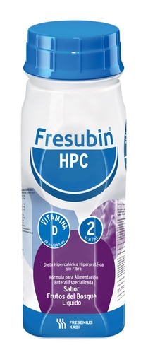[2986] FRESUBIN HPC 2 KCAL/ML C/200 ML FRUTOS DEL BOSQUE DIETA HIPERCALORICA HIPERPROTEICA SIN FIBRA LAB FRESENIUS