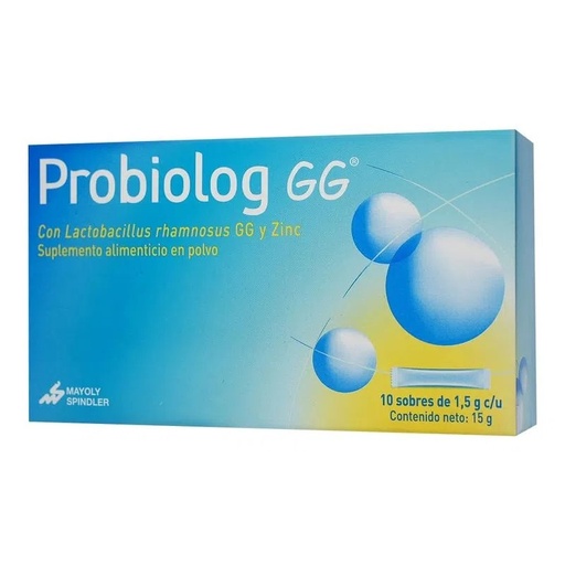 [2974] PROBIOLOG GG 1.5 G C/10 SOBRES LACTOBACILLUS RHAMNOSUS GG ZINC LAB MAYOLY SPINDLER