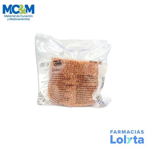 [945] VENDA COBAN 2” 5 CM X 4.5 M AUTOADHERENTE COLOR PIEL REF 1582 3M