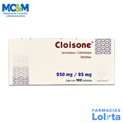 [1350] CLOISONE 250MG/25MG C/100 TAB LEVODOPA/CARBIDOPA LAB PSICOFARMA