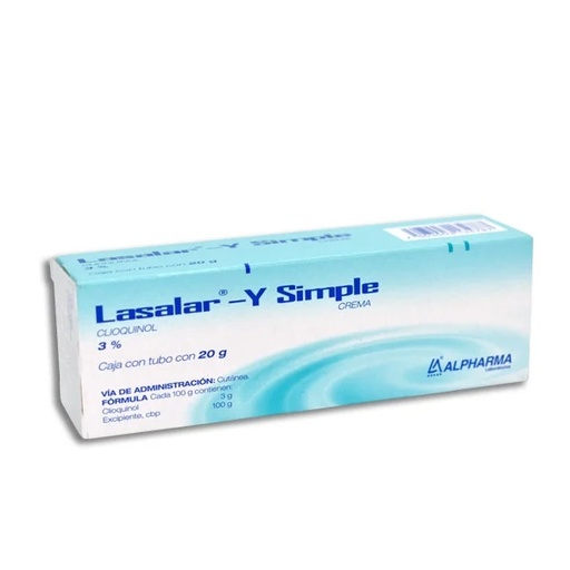 [3091] CLIOQUINOL CREMA 3% C/20 G LASALAR-Y SIMPLE LAB ALPHARMA