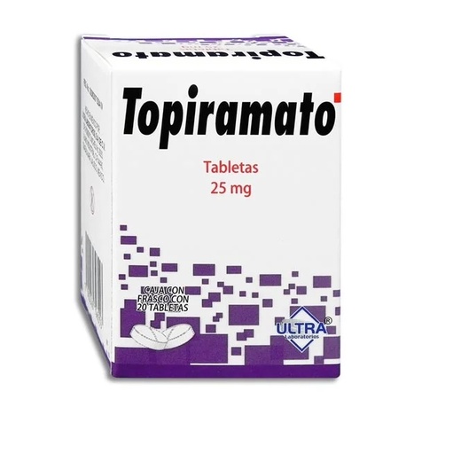 [3116] TOPIRAMATO 25 MG C/20 TAB LAB ULTRA