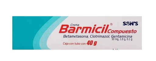 [3172] BETAMETASONA CLOTRIMAZOL GENTAMICINA UNGÜENTO 50/1/0.1 G/100 G TUBO C/40 G BARMICIL COMPUESTO LAB SONS