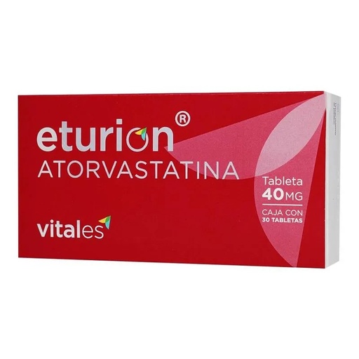 [3189] ATORVASTATINA 40 MG C/30 TAB ETURION LAB VITALES
