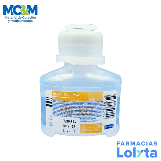 [2617] GLUCOSA 50% SOL INY 50 ML SOLUCION DX-50 LAB PISA