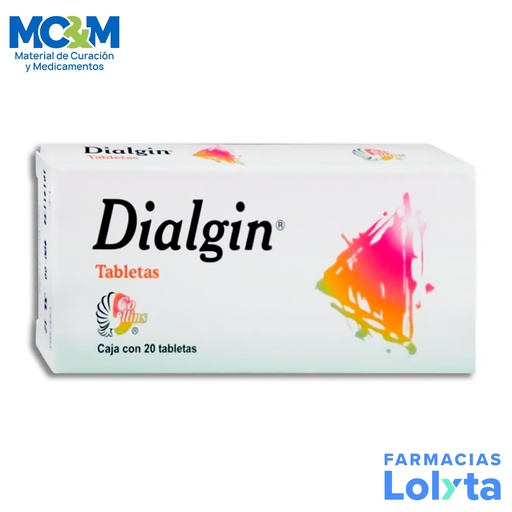 [321] DIYODOHIDROXIQUINOLEINA CARBON ACTIVADO FURAZOLIDONA HOMATROPINA 200/200/50/2 MG C/20 TAB DIALGIN LAB COLLINS