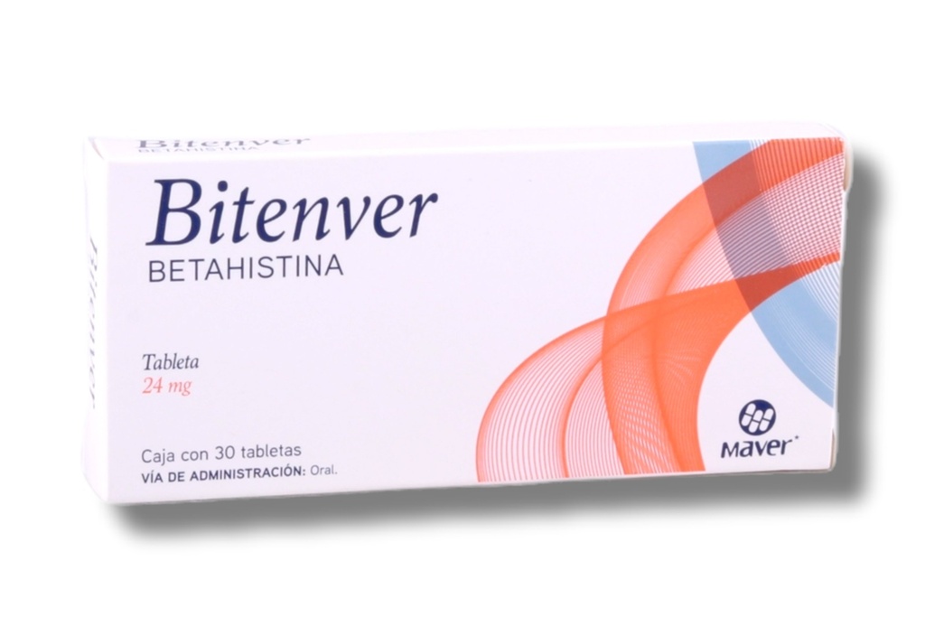 BETAHISTINA 24 MG C/30 TAB BITENVER LAB MAVER | Website Farmacias Lolyta