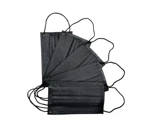 [3267] CUBREBOCAS DESECHABLE C/5 PZAS NEGRO NO ESTERIL PROTEC DEGASA