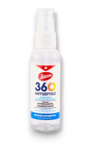 [3283] 360 ANTISEPTICO SOL 60 ML ESTERILIZANTE DESINFECTANTE JALOMA
