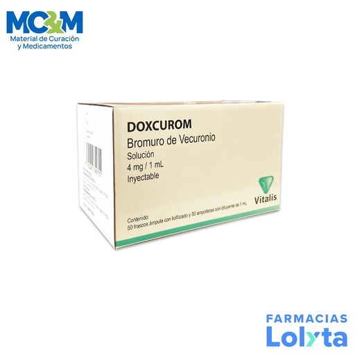 [1499] BROMURO DE VECURONIO SOL INY 4 MG/ML C/1 FCO AMP DOXCUROM LAB VITALIS