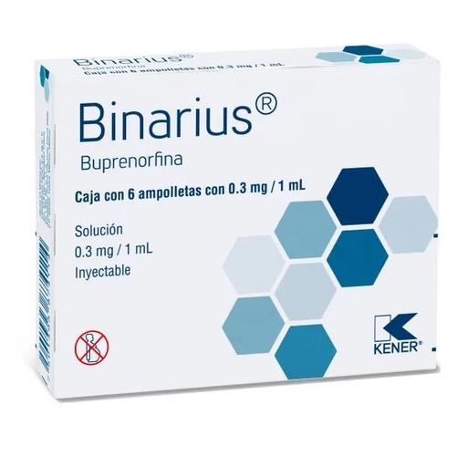 [3326] BUPRENORFINA SOL INY 0.3 MG/ML C/6 AMP BINARIUS LAB KENER GRUPO II