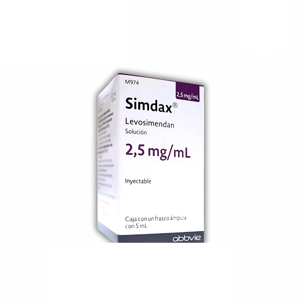 LEVOSIMENDAN SOL INY 2.5 MG/ML FCO AMP C/5 ML (RF) (SIMDAX) | Website ...