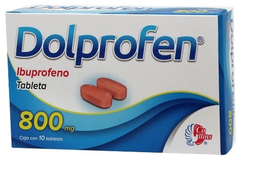 [3121] IBUPROFENO 800 MG C/10 TAB DOLPROFEN LAB COLLINS