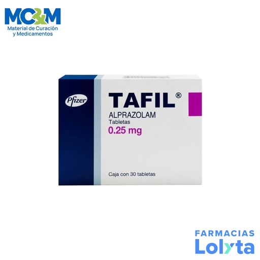 [1466] TAFIL 0.25 MG C/30 TAB ALPRAZOLAM LAB PFIZER GRUPO II
