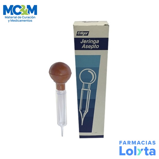 [3566] JERINGA ASEPTO DE IRRIGACION VIDRIO 60 ML EDIGAR