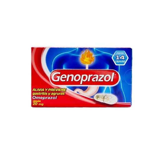 [3621] GENOPRAZOL 20 MG C/14 CAP OMEPRAZOL LAB GENOMMA