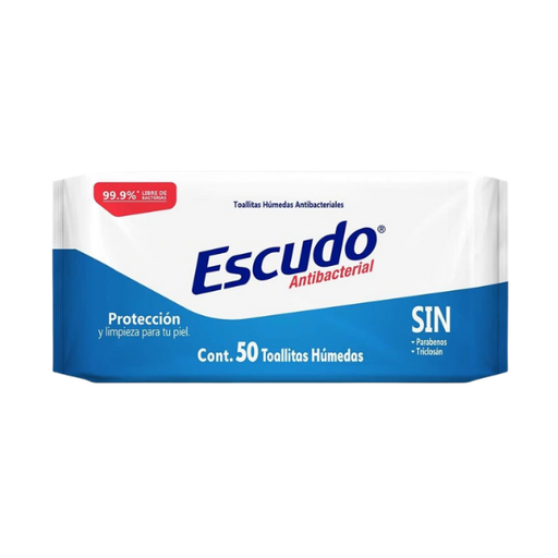 [3703] ESCUDO TOALLITAS HUMEDAS ANTIBACTERIALES C/50 PZAS KIMBERLY CLARK