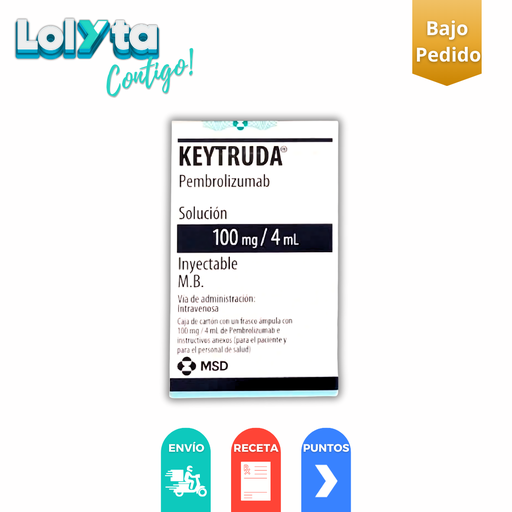 [1337] KEYTRUDA SOL INY 100 MG/4 ML PEMBROLIZUMAB LAB MSD