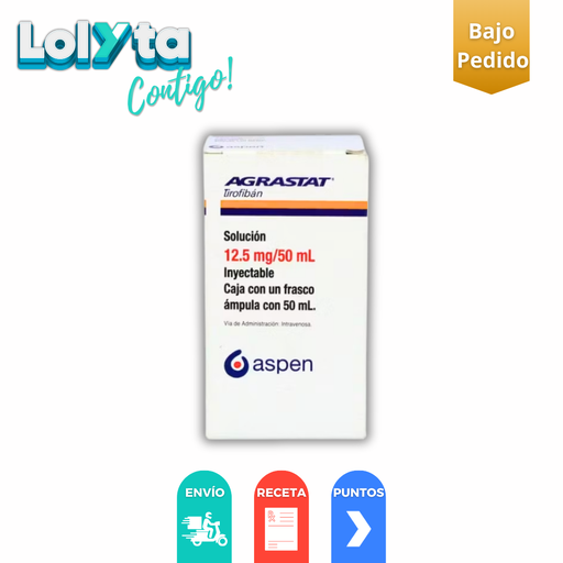 [104] AGRASTAT SOL INY 12.5 MG/50 ML TIROFIBAN LAB ASPEN