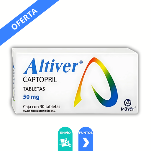 [3745] CAPTOPRIL 50 MG C/30 TAB ALTIVER LAB MAVER