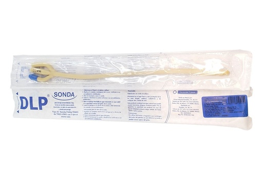 [3531] SONDA FOLEY #24 LATEX 3 VIAS GLOBO 30 ML DENTILAB