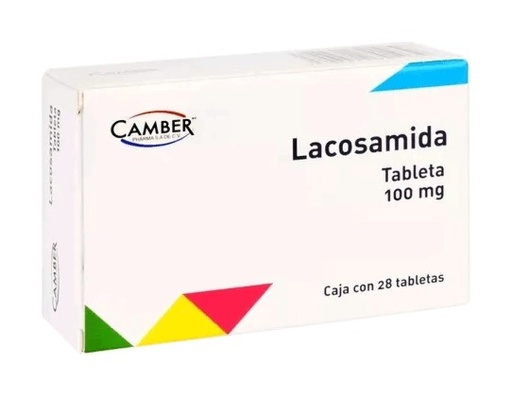 [3747] LACOSAMIDA 100 MG C/28 TAB LAB CAMBER