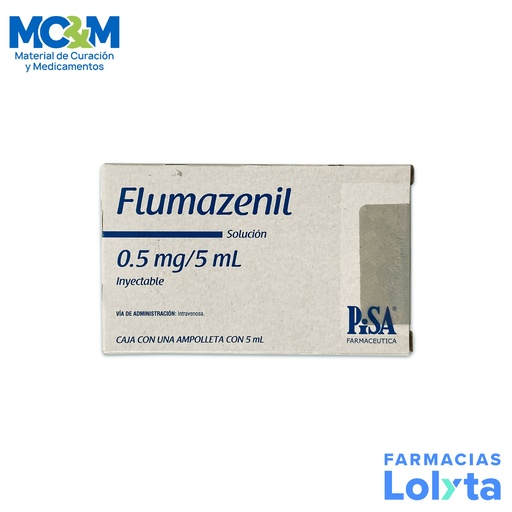 [1102] FLUMAZENIL SOL INY 0.5 MG/5 ML C/1 AMP LAB PISA GRUPO II