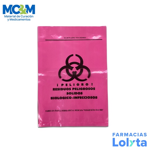 [1013] BOLSA ROJA RPBI 20 X 30 CM DH