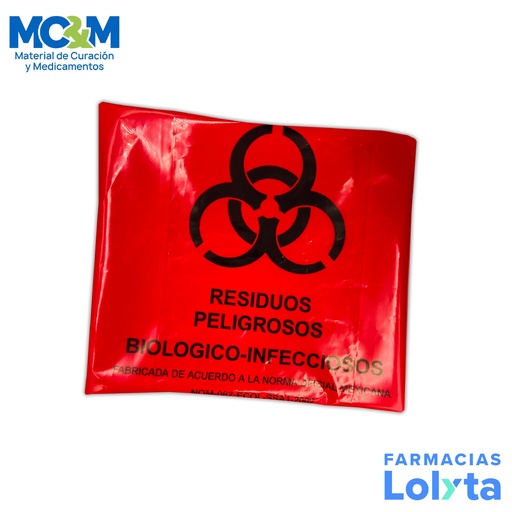 [140] BOLSA ROJA RPBI 110 X 120 CM CON FUELLE DH