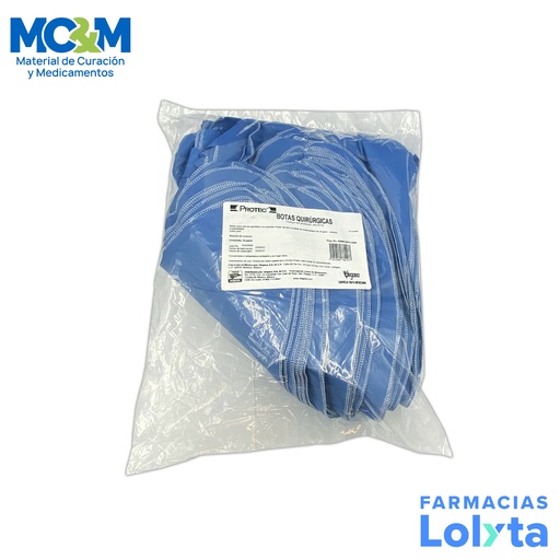 [146] BOTA QUIRURGICA CON PLANTILLA AZUL C/25 PARES PROTEC DEGASA 0814710