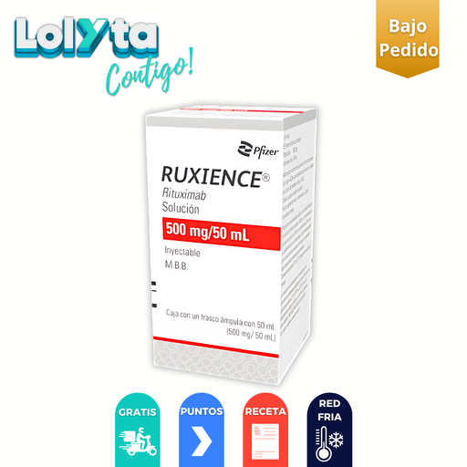 [3755] RUXIENCE SOL INY 500 MG/50 ML RITUXIMAB LAB PFIZER (RF)