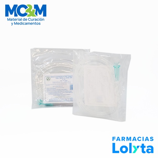 [4366] SONDA GASTROINTESTINAL T/LEVIN CAL 14 FR V-710 VISA