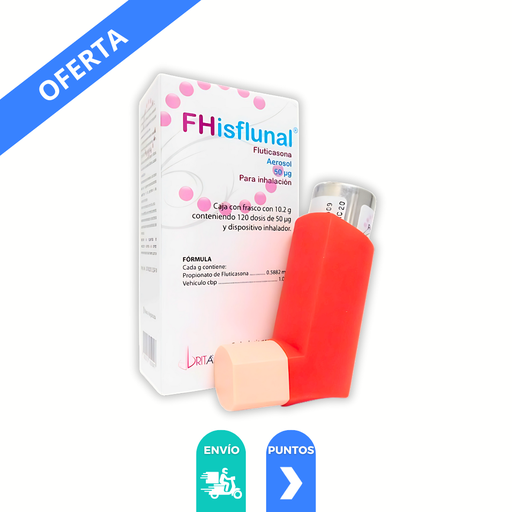 [3756] FLUTICASONA AEROSOL P/INHALACION 50 MCG C/120 DOSIS (10.2 G) FHISFLUNAL LAB FARMACEUTICA HISPANOAMERICANA