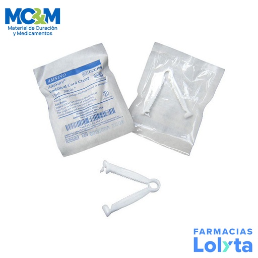 [2865] PINZA UMBILICAL ESTERIL AMSURE REF UCC100 AMSINO