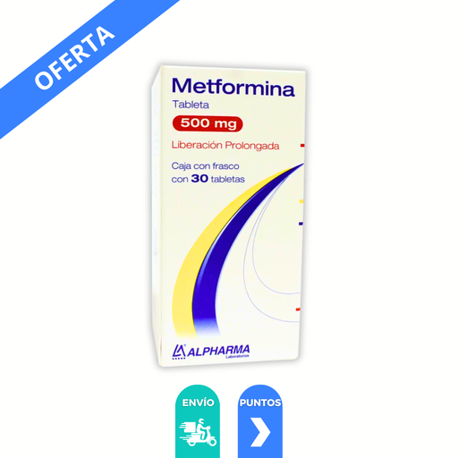 [3900] METFORMINA 500 MG C/30 TAB LP LAB ALPHARMA