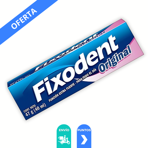 [3912] FIXODENT ORIGINAL PASTA ADHESIVA PARA DENTADURAS C/40 ML LAB P&G