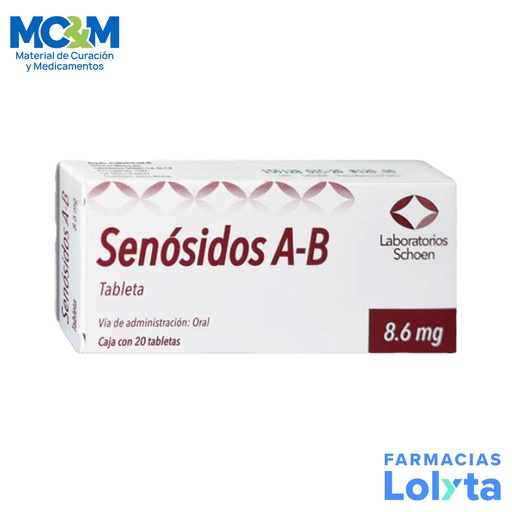 [3090] SENOSIDOS A-B 8.6 MG C/20 TAB LAB SCHOEN (copia)