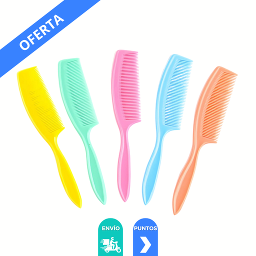 [2356] PEINE DE COLITA COLOR VARIADO MOD 490 SELANUSA