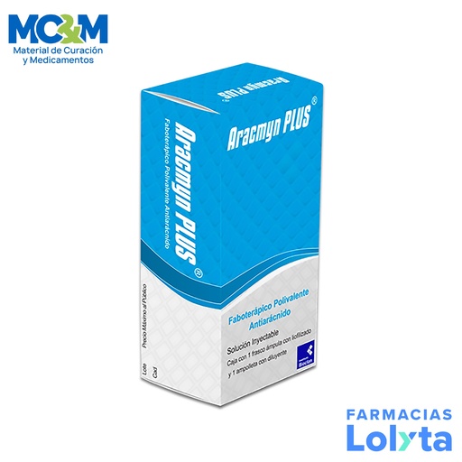 [95] ARACMYN PLUS SOL INY 2 MG FABOTERAPICO MONOVALENTE ANTIARACNIDO  LAB SILANES
