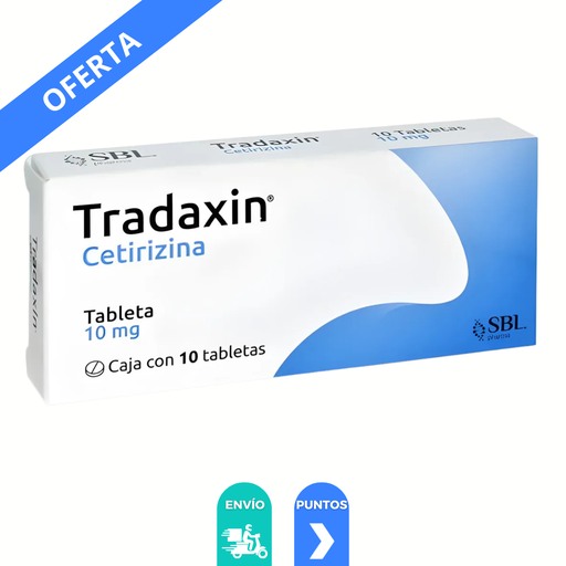 [4061] CETIRIZINA 10 MG C/10 TAB TRADAXIN LAB SBL PHARMA