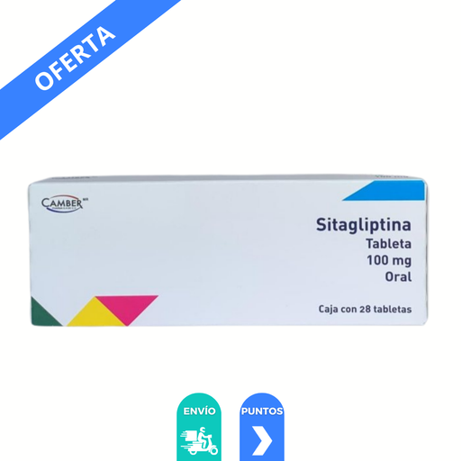 [4177] SITAGLIPTINA 100 MG C/28 TAB LAB CAMBER