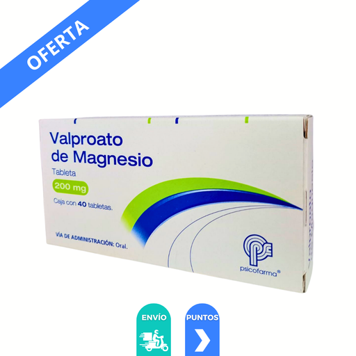 [4181] VALPROATO DE MAGNESIO 200 MG C/40 TAB LAB PSICOFARMA