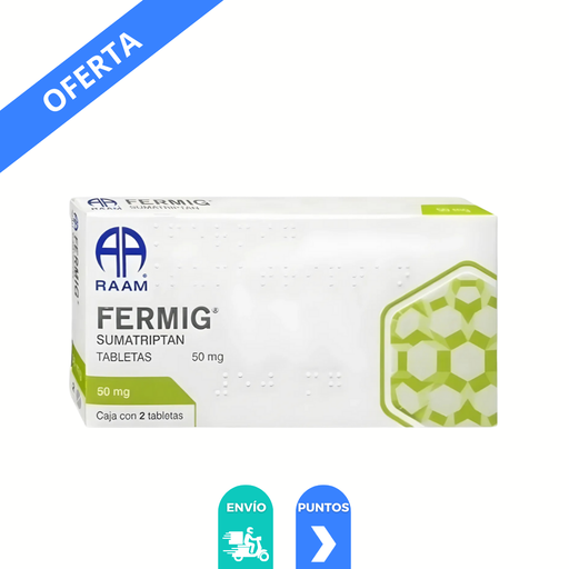 [4241] SUMATRIPTAN 50 MG C/2 TAB FERMIG LAB RAAM